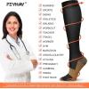 imageFEYHAY Copper Compression Socks 8 Pairs 1520 mmHg Circulation is Best Athletic ampamp Daily for Men ampamp Women Running Climbing01 BlackBlackBlack