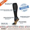 imageFEYHAY Copper Compression Socks 8 Pairs 1520 mmHg Circulation is Best Athletic ampamp Daily for Men ampamp Women Running Climbing01 BlackBlackBlack