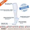 imageFEYHAY Copper Compression Socks 8 Pairs 1520 mmHg Circulation is Best Athletic ampamp Daily for Men ampamp Women Running Climbing07 White