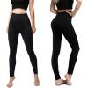 imageFleece Lined Leggings for Women 3 Pack High Waist Brushed Leggings Ultra Soft Premium Warm Elastic and Slimming Tights