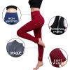 imageFleece Lined Leggings for Women 3 Pack High Waist Brushed Leggings Ultra Soft Premium Warm Elastic and Slimming Tights