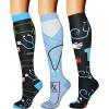 imageCHARMKING Compression Socks for Women ampamp Men Circulation 3 Pairs 1520 mmHg is Best Support for Athletic Running Cycling24 BlackBlackBlue