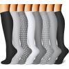 imageCHARMKING Compression Socks for Women ampamp Men Circulation 8 Pairs 1520 mmHg is Best Support for Athletic RunningHiking09 GreyGreyGreyGreyGrey