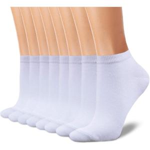 imageCHARKING 8 Pairs Ankle Socks for Women  Non Slip Cotton No Show Low Cut Casual Socks03 WhiteWhiteWhiteWhiteWhiteWhiteWhiteWhite