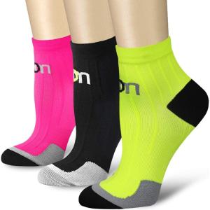 imageCHARMKING Compression Socks for Women ampamp Men Circulation 1520 mmHg is Best for Athletic Running Cycling Nurse Daily Wear03 GreenPink