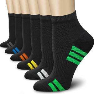imageCHARMKING Compression Socks for Women ampamp Men Circulation 1520 mmHg is Best for Athletic Running Cycling Nurse Daily Wear05 BlackBlue