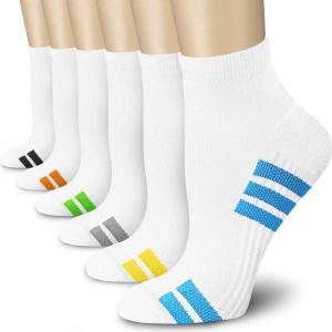 imageCHARMKING Compression Socks for Women ampamp Men Circulation 1520 mmHg is Best for Athletic Running Cycling Nurse Daily Wear06 WhiteYellow