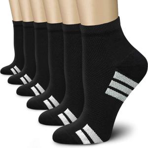 imageCHARMKING Compression Socks for Women ampamp Men Circulation 1520 mmHg is Best for Athletic Running Cycling Nurse Daily Wear19 BlackWhite