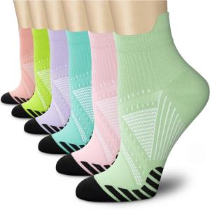 imageCHARMKING Compression Socks for Women ampamp Men Circulation 1520 mmHg is Best for Athletic Running Cycling Nurse Daily Wear20 BlackGrey