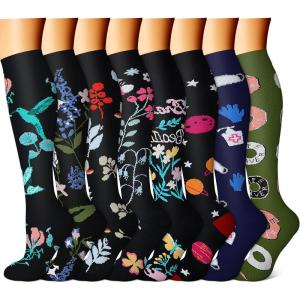 imageFEYHAY Copper Compression Socks 8 Pairs 1520 mmHg Circulation is Best Athletic ampamp Daily for Men ampamp Women Running Climbing08 Colour Mixture